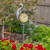 41.75" Iron Peacock Garden Stake Thermometer - IMAGE 4