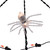 Lighted Web and Spider Halloween Decoration - 5' - Orange Lights - IMAGE 3