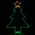 38.5" Lighted Christmas Tree Silhouette Outdoor Christmas Decor - IMAGE 3