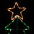 LED Rope Lighted Christmas Tree Silhouette Yard Decoration - 38.5" - Green and Amber Lights - IMAGE 4