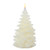 8" Ivory White Battery Operated Flameless Christmas Tree Wax Candle - IMAGE 1