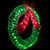 Lighted Wreath and Bow Outdoor Christmas Decoration - 22" - IMAGE 6
