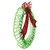 Lighted Wreath and Bow Outdoor Christmas Decoration - 22"