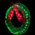 Lighted Wreath and Bow Outdoor Christmas Decoration - 22"