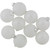 2-Finish Glass Ball Christmas Ornaments - 2.5" (65mm) - White - 9ct