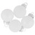 24ct White Shiny & Matte Glass Christmas Ball Ornaments 1-Inch (25mm) - IMAGE 5