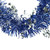 Commercial Christmas Tinsel Snowflake Garland - 50' x 2" - Royal Blue and Silver - Unlit - IMAGE 4