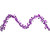 Tinsel and Polka Dot Commercial Christmas Garland - 50' x 1.5" - Purple - Unlit - IMAGE 1