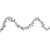 Tinsel and Polka Dot Commercial Christmas Garland - 50' x 1.5" - Silver - Unlit - IMAGE 1