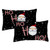 Set of 2 Christmas "Ho Ho Ho" Santa Outdoor Patio Throw Pillow Covers 19" - IMAGE 1