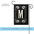 Classic Monogram Letter M Outdoor Garden Flag 18" x 12.5" - IMAGE 5
