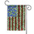 America Patriotic Flower Outdoor Garden Flag 18" x 12.5" - IMAGE 1