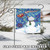 Snowman and Santa Claus Christmas Outdoor Garden Flag 18" x 12.5" - IMAGE 2