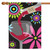 Wine and Flower Outdoor House Flag 40" x 28" - IMAGE 1