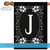 Classic Monogram Letter J Outdoor House Flag 40" x 28" - IMAGE 5