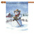 Christmas Cowboy Snowman Outdoor House Flag 40" x 28" - IMAGE 1