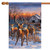 Winter Deer Glory Outdoor House Flag 40" x 28" - IMAGE 1