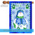 Snowflake Let It Snow Outdoor House Flag 40" x 28" - IMAGE 1
