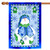 Snowflake Let It Snow Outdoor House Flag 40" x 28" - IMAGE 2