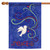 Peace Dove Forever White and Blue Rectangular House Flag 28" x 40" - IMAGE 1