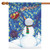 Goodnight Merry Christmas to all White and Blue Rectangular House Flag 28" x 40" - IMAGE 1
