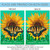 Welcome Summer Sunflower Outdoor House Flag - 40" x 28" - IMAGE 4