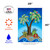 Christmas Palm Presents Blue and Green Rectangular House Flag 28" x 40" - IMAGE 3