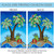 Christmas Palm Presents Blue and Green Rectangular House Flag 28" x 40" - IMAGE 4