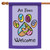 Dog Footprints 'All Paws Welcome' Outdoor House Flag 40" x 28" - IMAGE 1