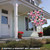 Ribbon and Flowers Collage 'Live Love and Laugh' Outdoor House Flag 40" x 28" - IMAGE 2