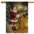 Christmas Santa Claus Outdoor House Flag 40" x 28" - IMAGE 1