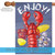Lobster Clam Bake Red and Purple House Flag 40" x 28 - IMAGE 5