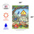 Birdhouse and Daisies Outdoor House Flag 40" x 28" - IMAGE 3