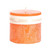 3.25" Tangerine Orange Traditional Cylindrical Outdoor Pillar Candle - IMAGE 1