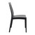 35" Black High Back Stackable Outdoor Patio Dining Chair - IMAGE 4