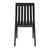 35" Black High Back Stackable Outdoor Patio Dining Chair - IMAGE 5