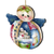 Set of 2 Snowman "Family" Wooden Angel Christmas Ornaments 5.5" - IMAGE 1