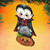 Set of 2 Dracula Pumpkin Wooden Halloween Ornaments 5.5" - IMAGE 2
