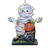 Set of 2 Mummy Pumpkin Wooden Halloween Ornaments 5.5" - IMAGE 1