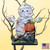 Set of 2 Mummy Pumpkin Wooden Halloween Ornaments 5.5" - IMAGE 5
