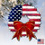Set of 2 American Flag Wreath Ribbon Wooden Christmas Ornaments 5.5" - IMAGE 4