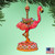 Set of 2 Carousel Flamingo Wooden  Christmas Ornaments 5.5" - IMAGE 5