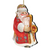 Set of 2 Santa Claus Trumpet Wooden Christmas Ornaments 5.5" - IMAGE 1