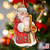 Set of 2 Santa Claus Trumpet Wooden Christmas Ornaments 5.5" - IMAGE 5