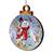 Set of 2 Snowman and Friends in the Forest Wooden Christmas Ornaments 5.5" - IMAGE 1