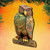 Set of 2 Wise Mediator Owl Wooden Halloween Ornaments 5.5" - IMAGE 2
