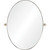 30" Silver Glass Framed Classic Oval Wall Mirror - IMAGE 1