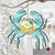 Set of 2 Coastal Waves Crab Scenic Wooden Christmas Ornaments 5.5" - IMAGE 5