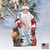 Santa Honey Bear Wooden Christmas Ornaments - 5.5" - Set of 2 - IMAGE 4