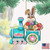 Easter Bunny Train Ride Wooden Ornaments - 5.5" - Set of 2 - IMAGE 5